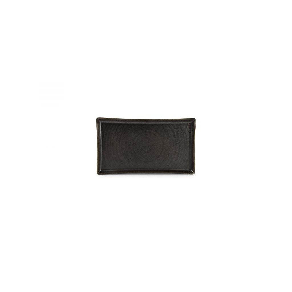 F2D Plate 22x12cm black Line