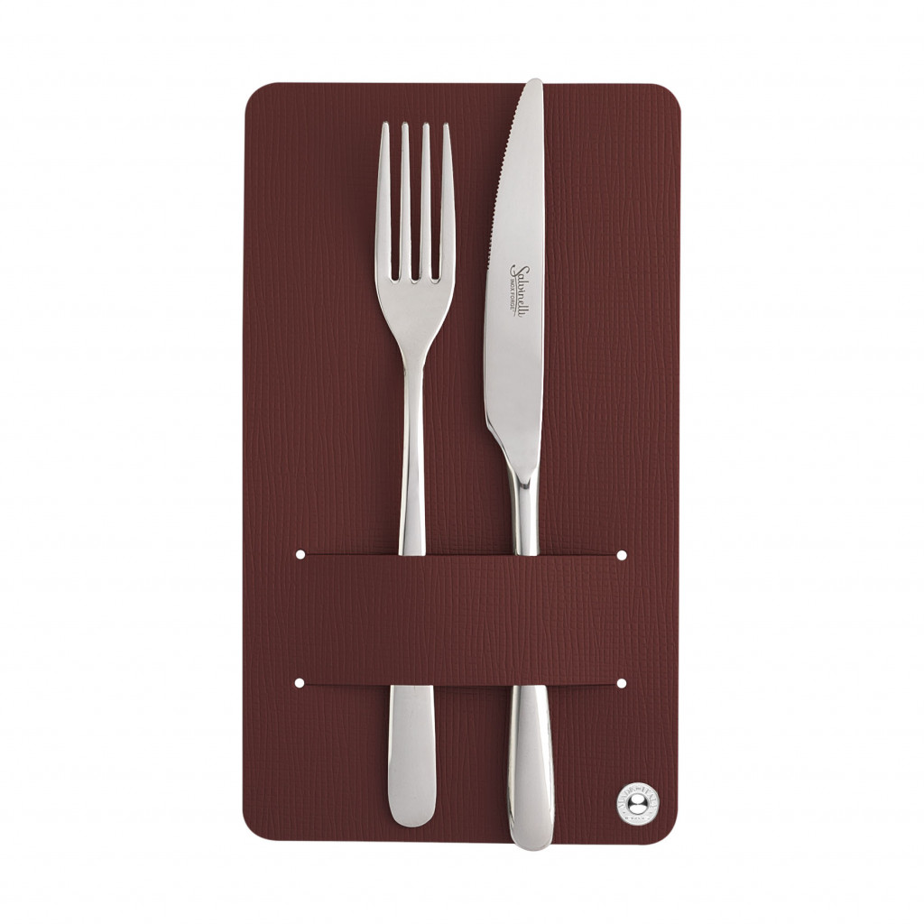 CUTLERY HOLDER CHEF BURGUNDY-4 pcs. pack