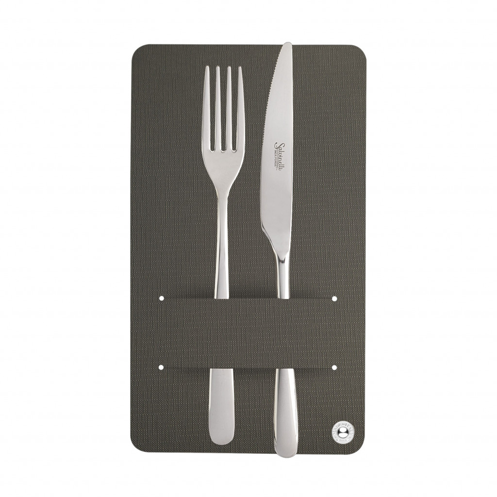 CUTLERY HOLDER JUTE GREY-4 pcs. pack