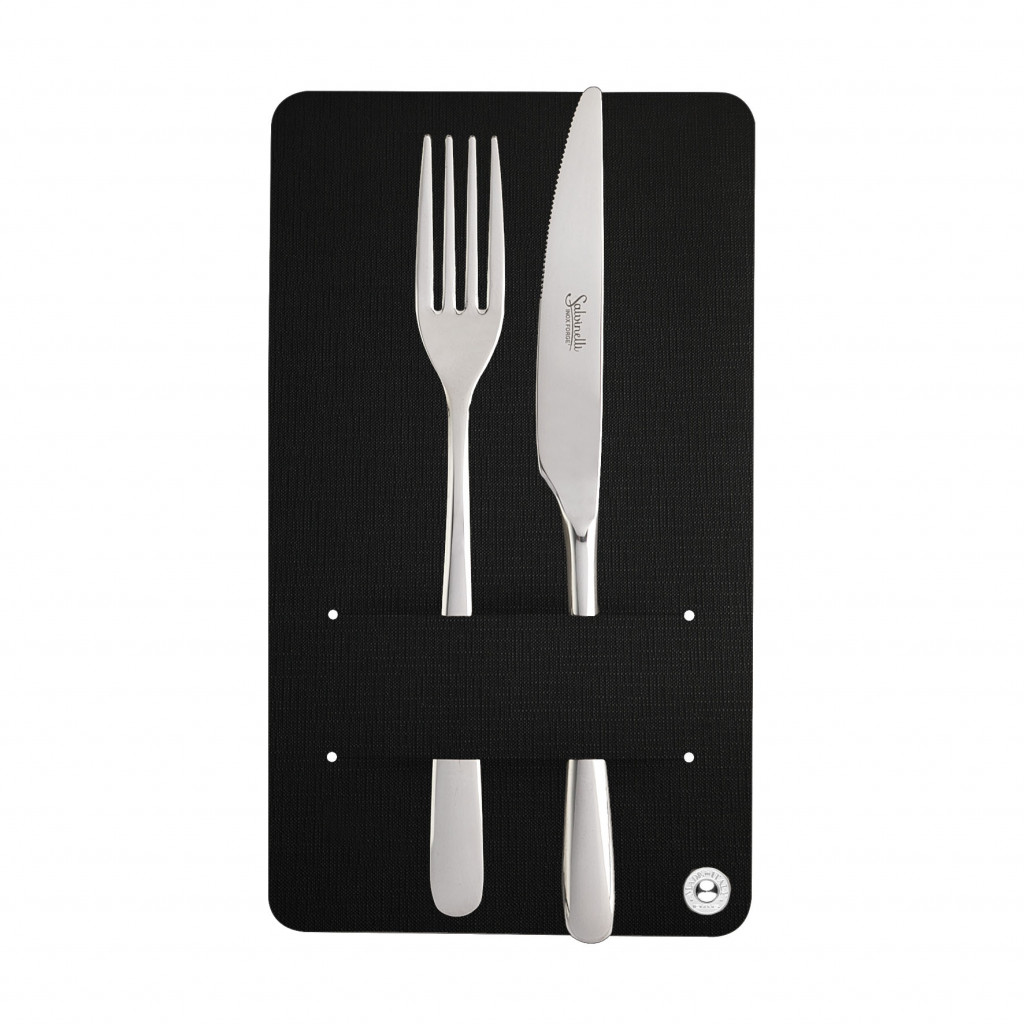 CUTLERY HOLDER JUTE BLACK-4 pcs. Pack