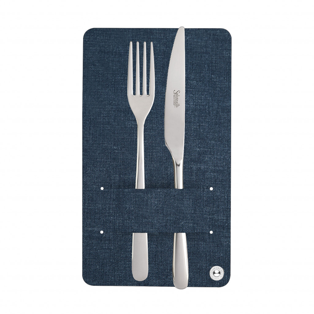 CUTLERY HOLDER JUTE JEANS-4 pcs. pack