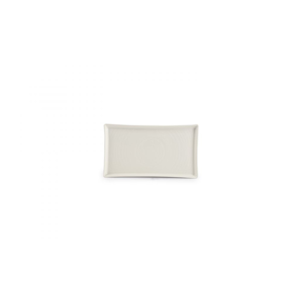 F2D Plate 22x12cm white Line