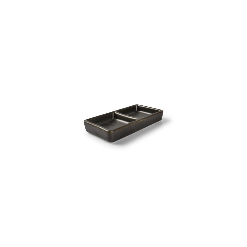 F2D Serving dish 12x6cm black Ceres