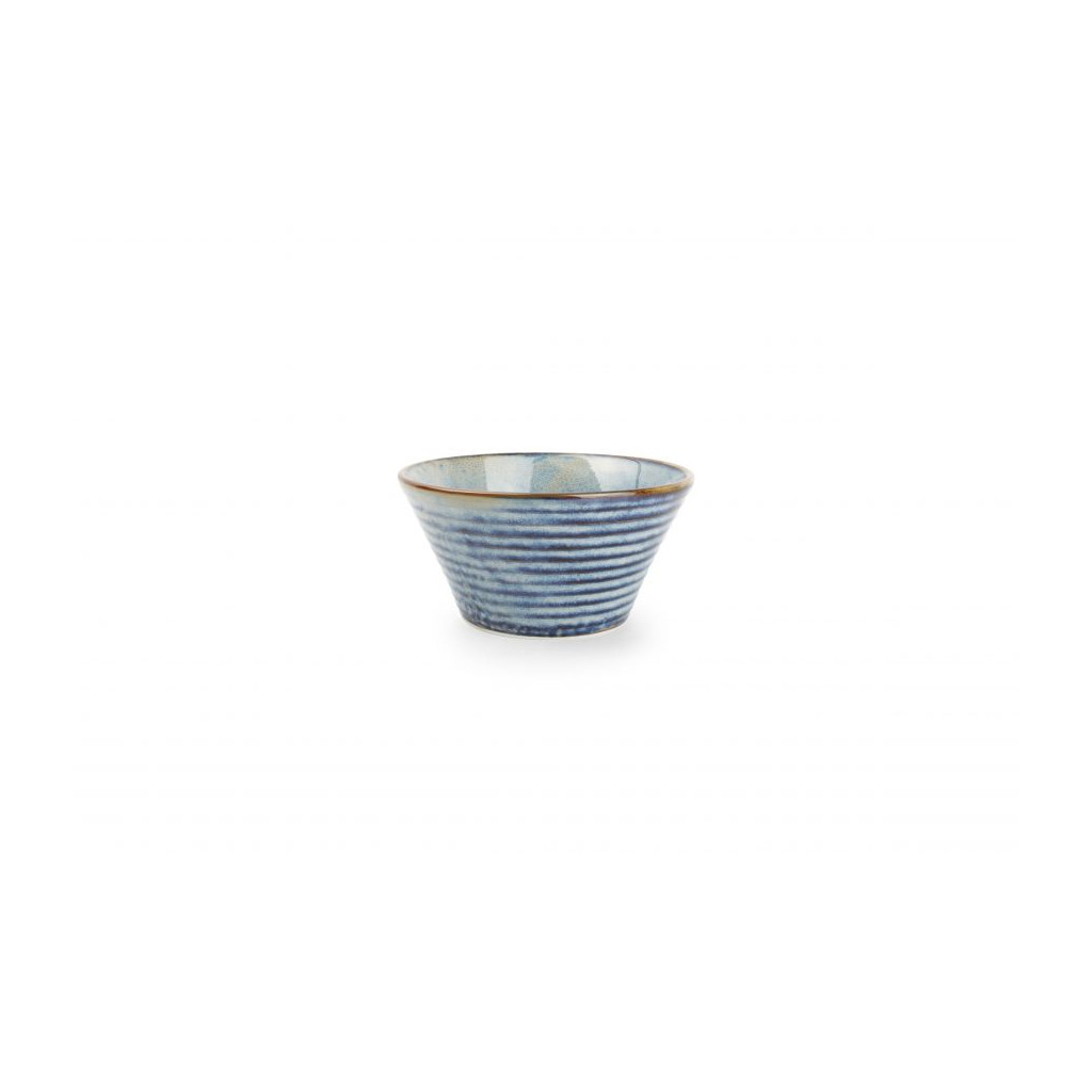 F2D Bowl 13xH6,5cm conical blue Line