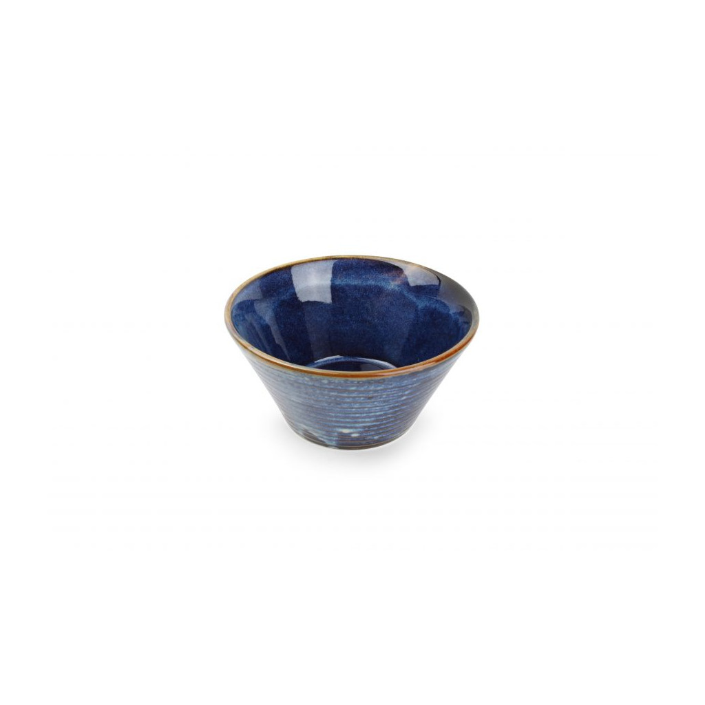 F2D Bowl 18xH9cm conical blue Line