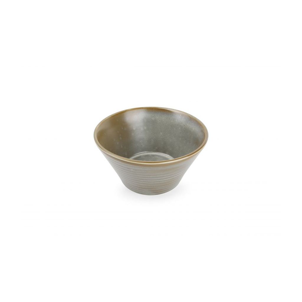 F2D Bowl 18xH9cm conical green Line