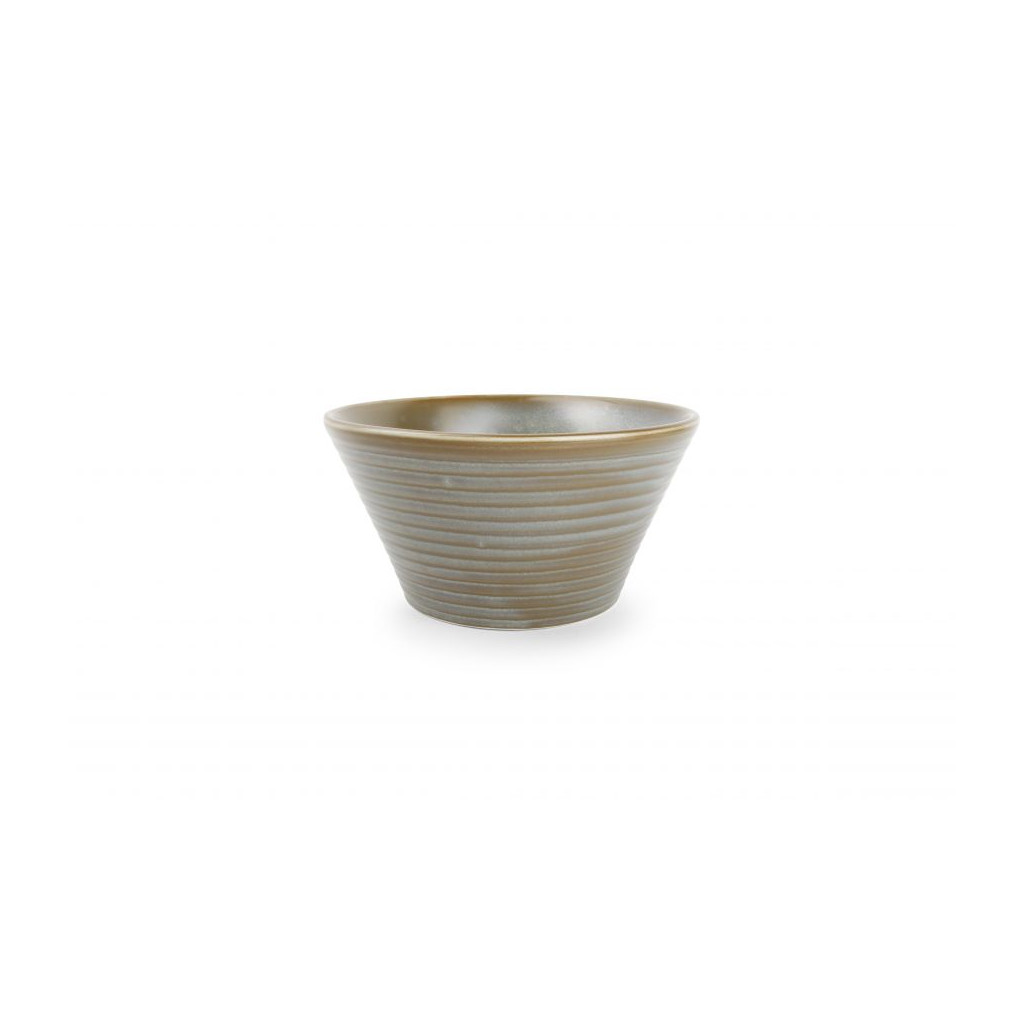 F2D Bowl 18xH9cm conical green Line