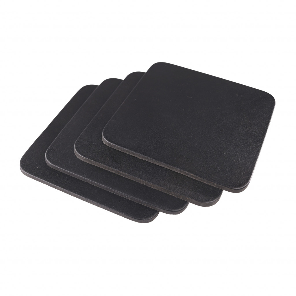 COASTERS 9,5x9,5 cm 4 pcs. pack BLACK BULL th. 3,6