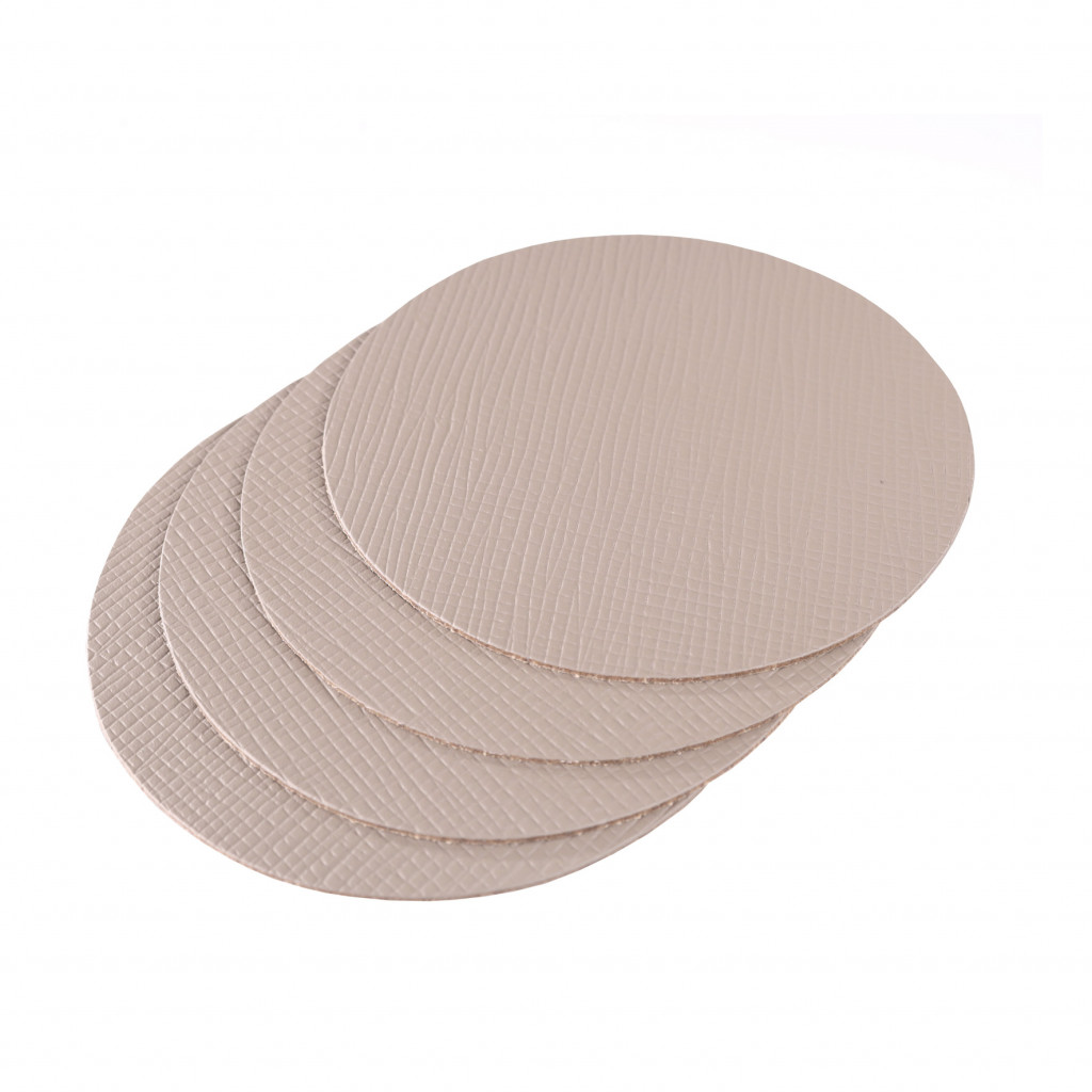 COASTERS 10 cm 4 pcs. pack CHEF DOVE GREY