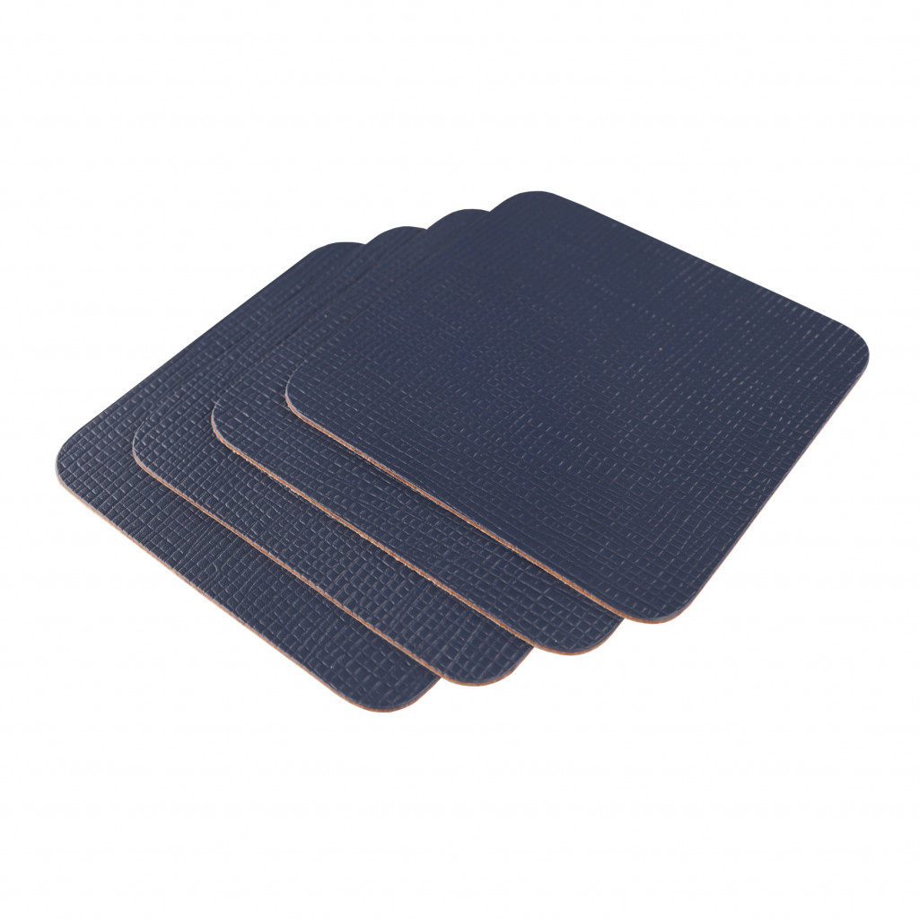 COASTERS 9,5x9,5 cm 4 pcs. pack CHEF BLUE