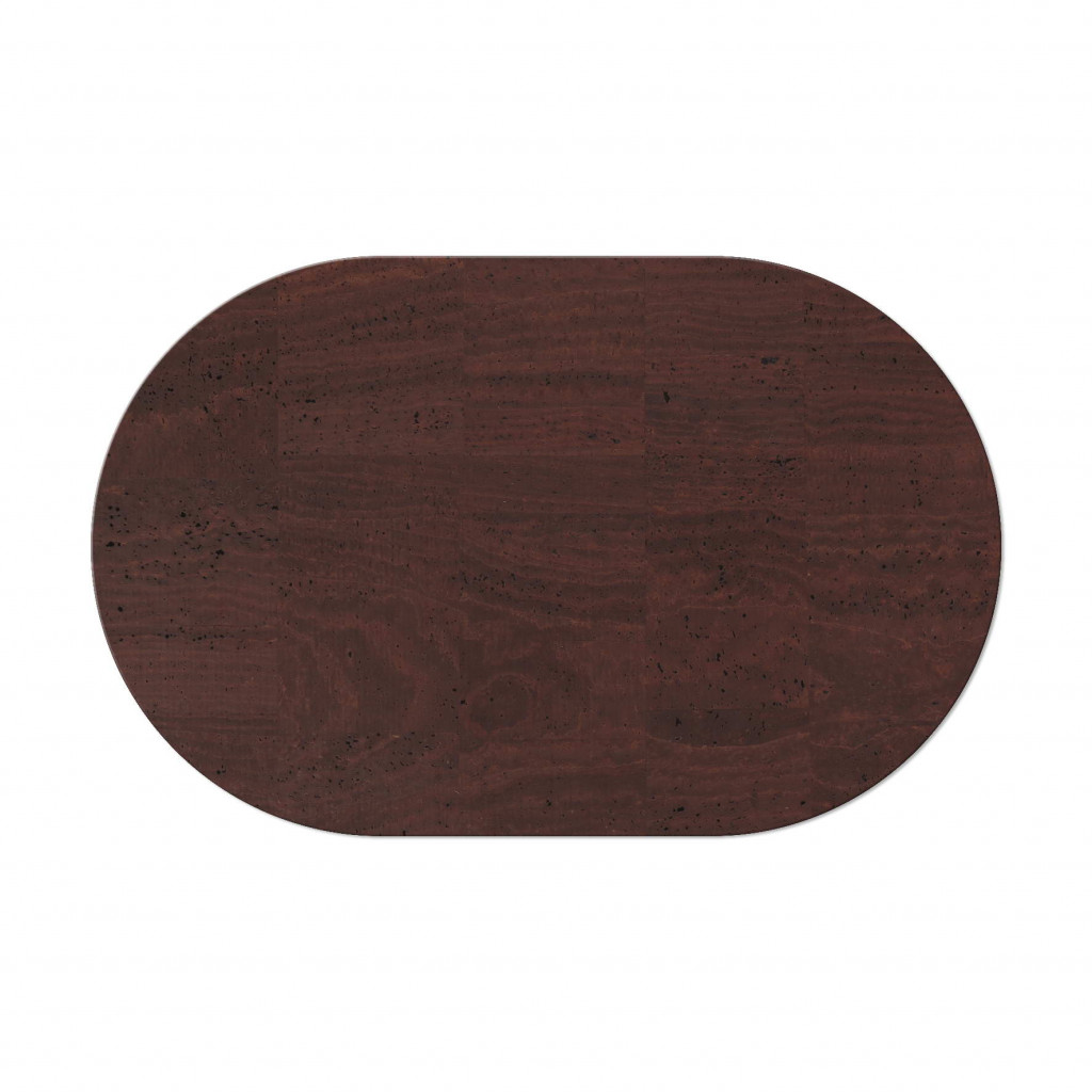 OVAL PLACEMATS 30x47 cm single piece CORK BROWN