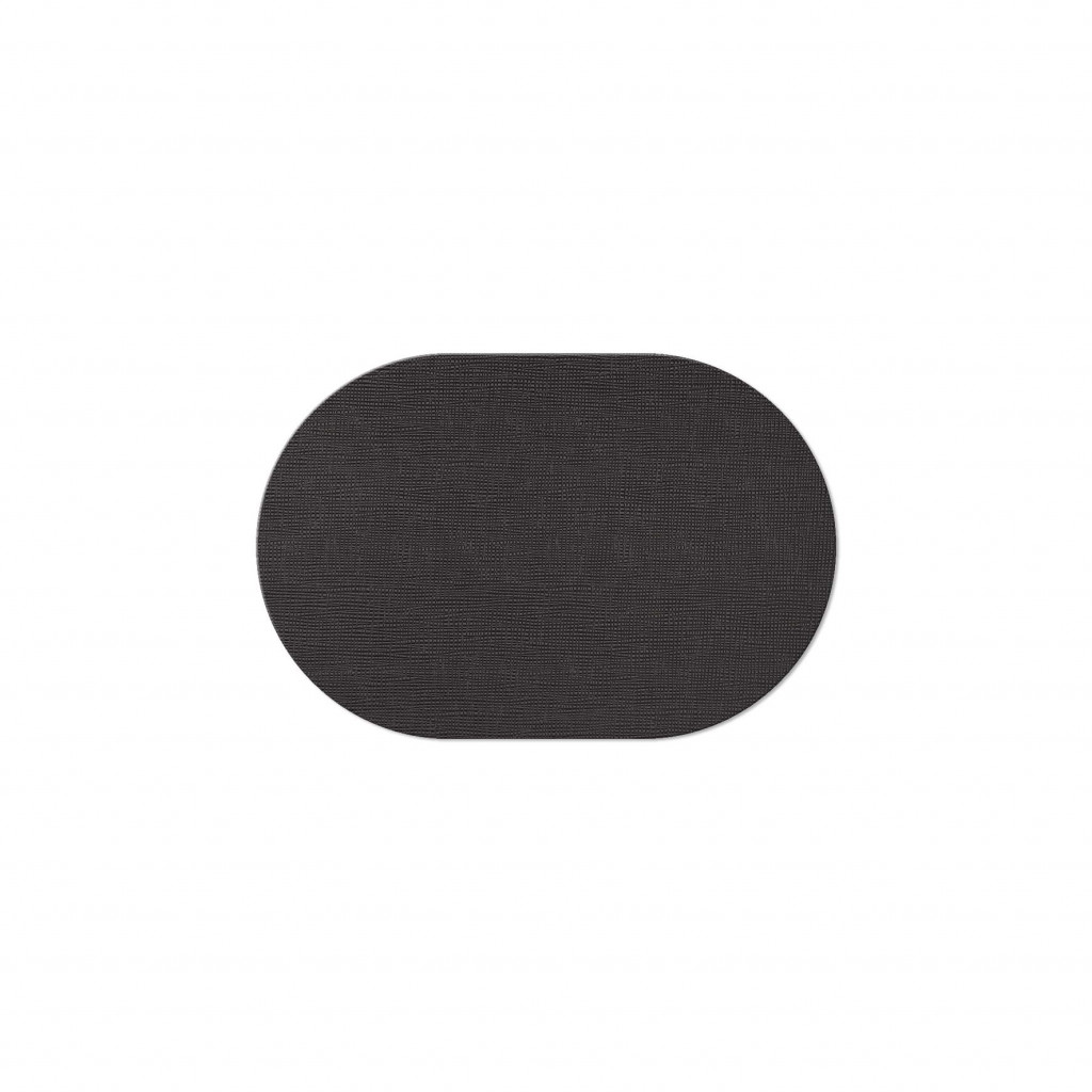 OVAL PLACEMATS 20x30 cm single piece CHEF BLACK