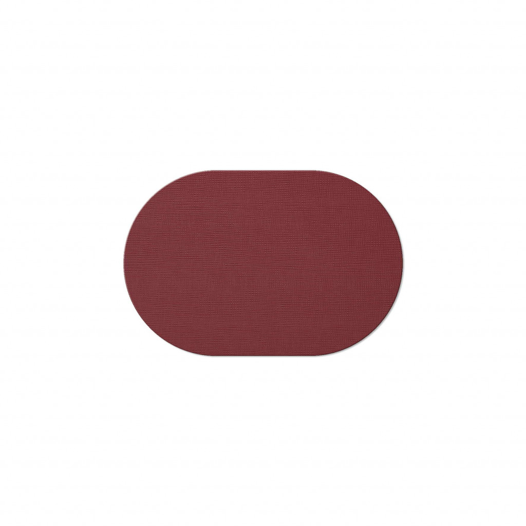 OVAL PLACEMATS 20x30 cm single piece CHEF BURGUNDY