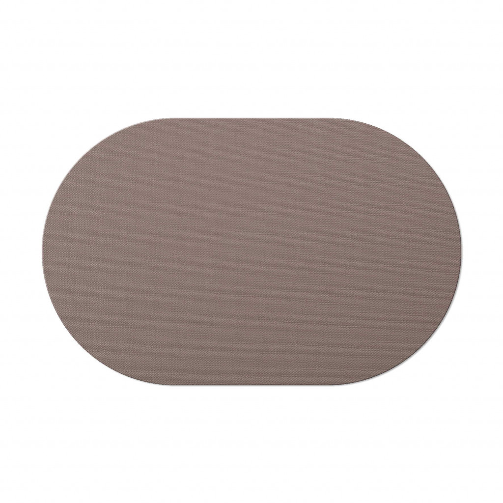 OVAL PLACEMATS 30x47 cm single piece JUTE GREY