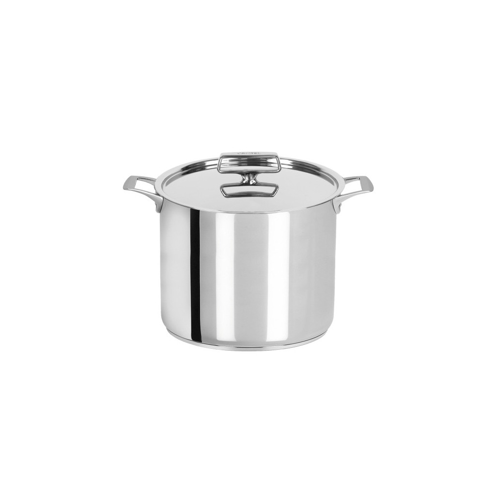 CASTEL PRO CLASSIC STOCKPOT 26 CM 2 SIDE HANDLES WITH STAINLESS STEEL LID