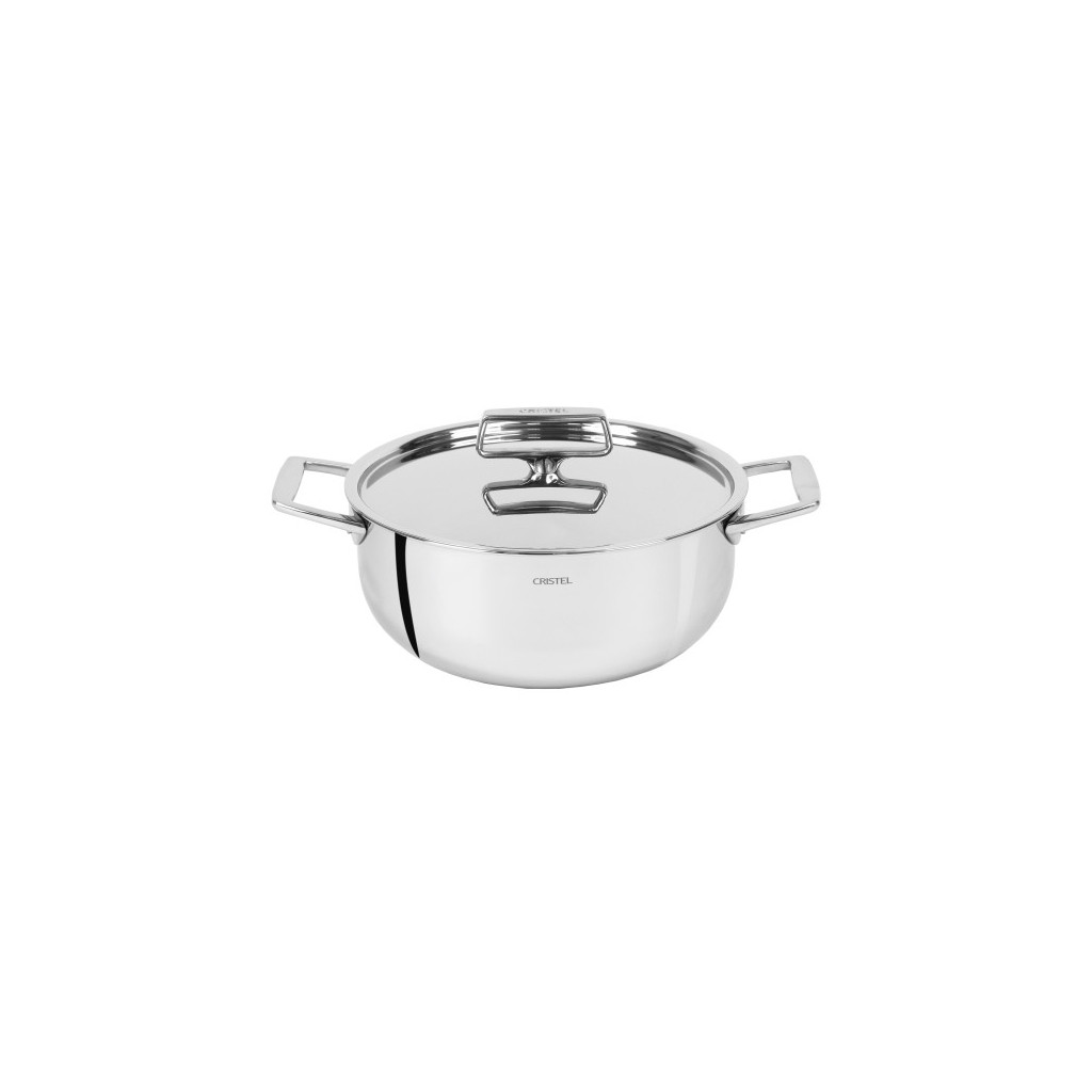 CASTEL PRO MULTIPLY STEWPAN 20 CM 2 SIDE HANDLES WITH STAINLESS STEEL LID