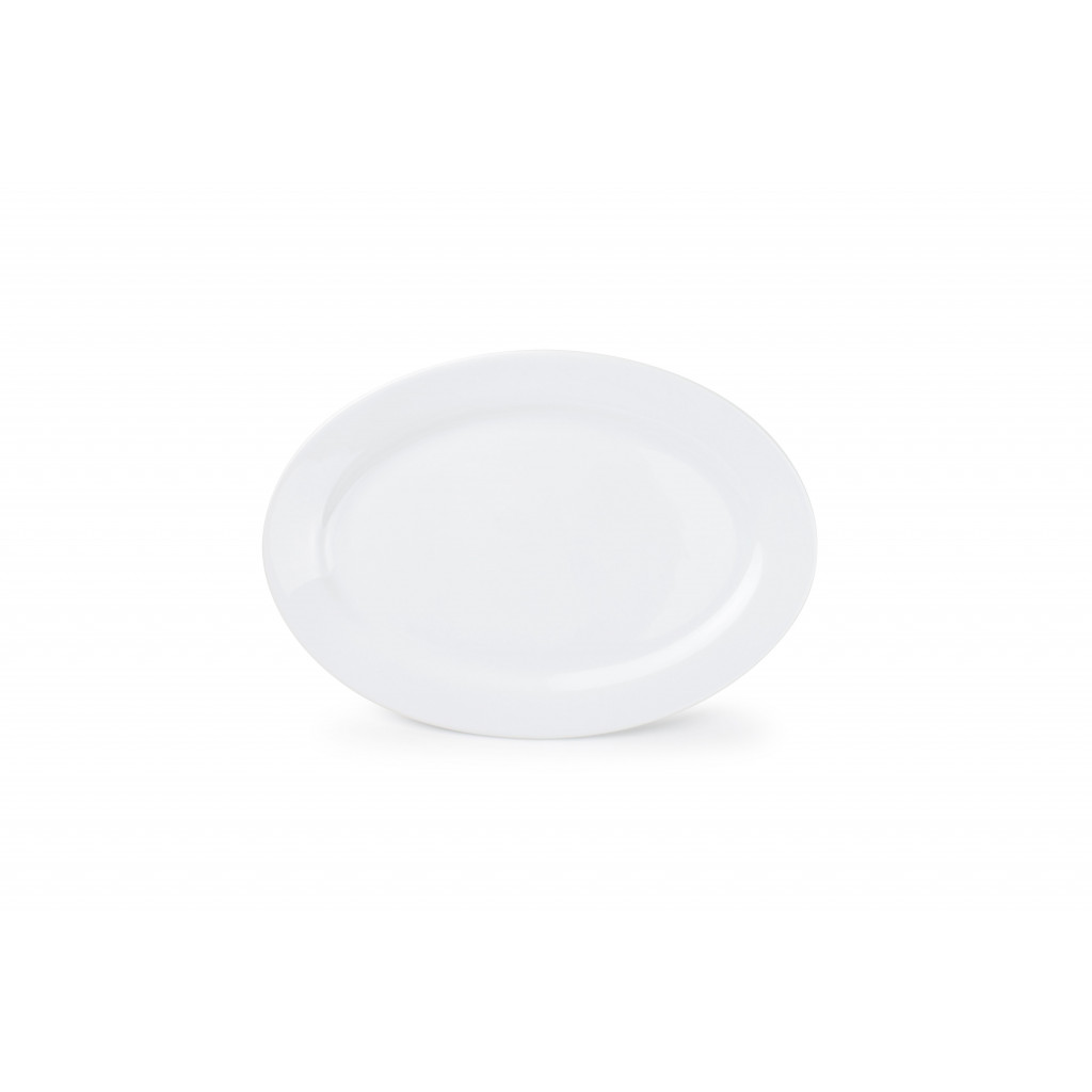 Bonbistro Basic White Dish 24.5x17.5cm white oval