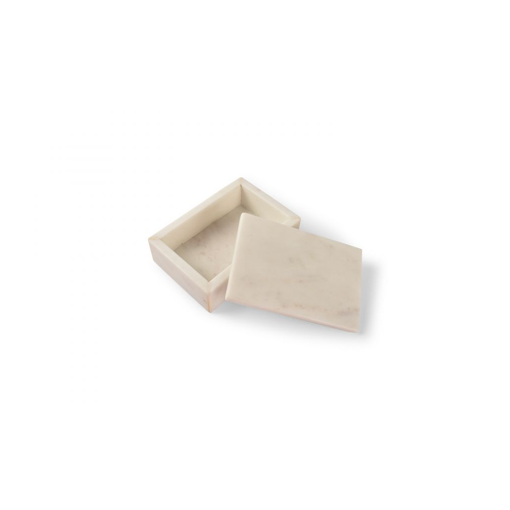 CHIC Serving box 15x10xH5cm white marble Pura