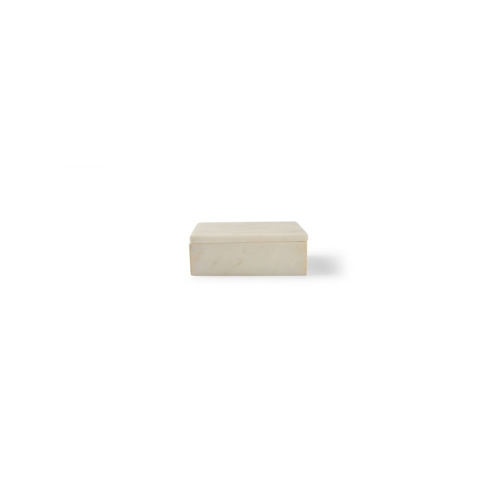 CHIC Serving box 15x10xH5cm white marble Pura