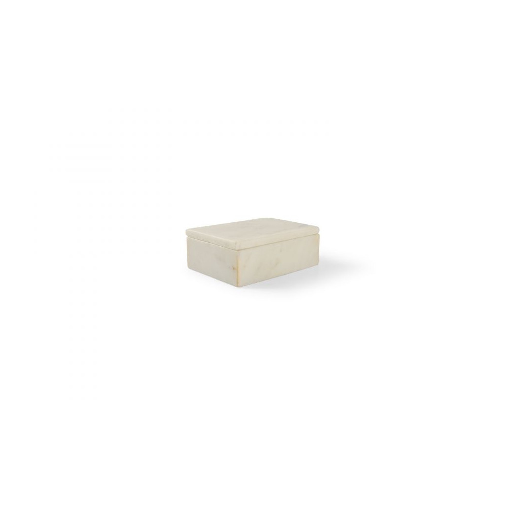 CHIC Serving box 15x10xH5cm white marble Pura