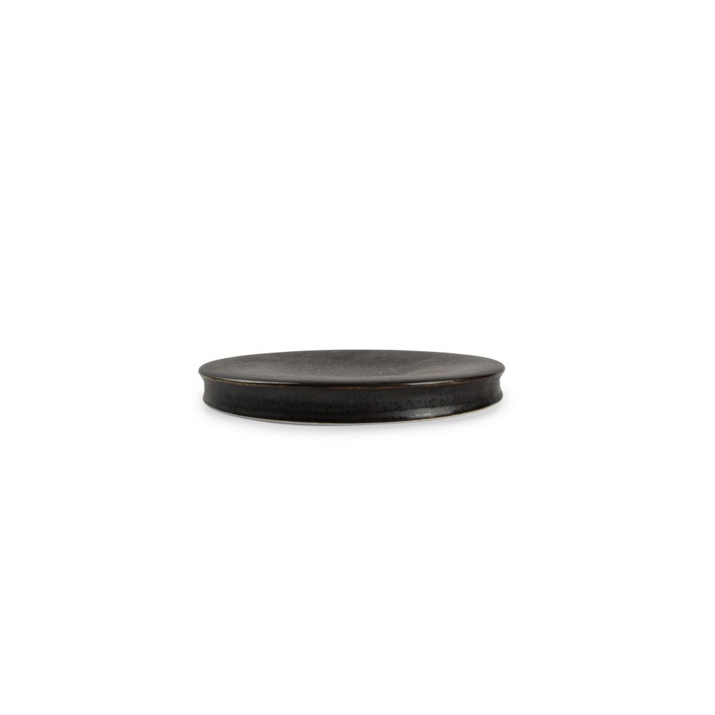 CHIC Serving plate 21,5xH2cm black Roche