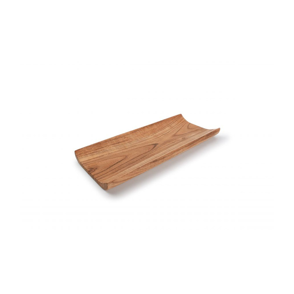 Wood & Food Serving board 35x14cm rounded rim acacia Palla