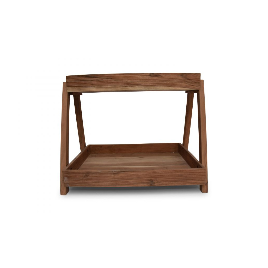 Wood & Food Trays with stand 58x40x46cm natural Venna