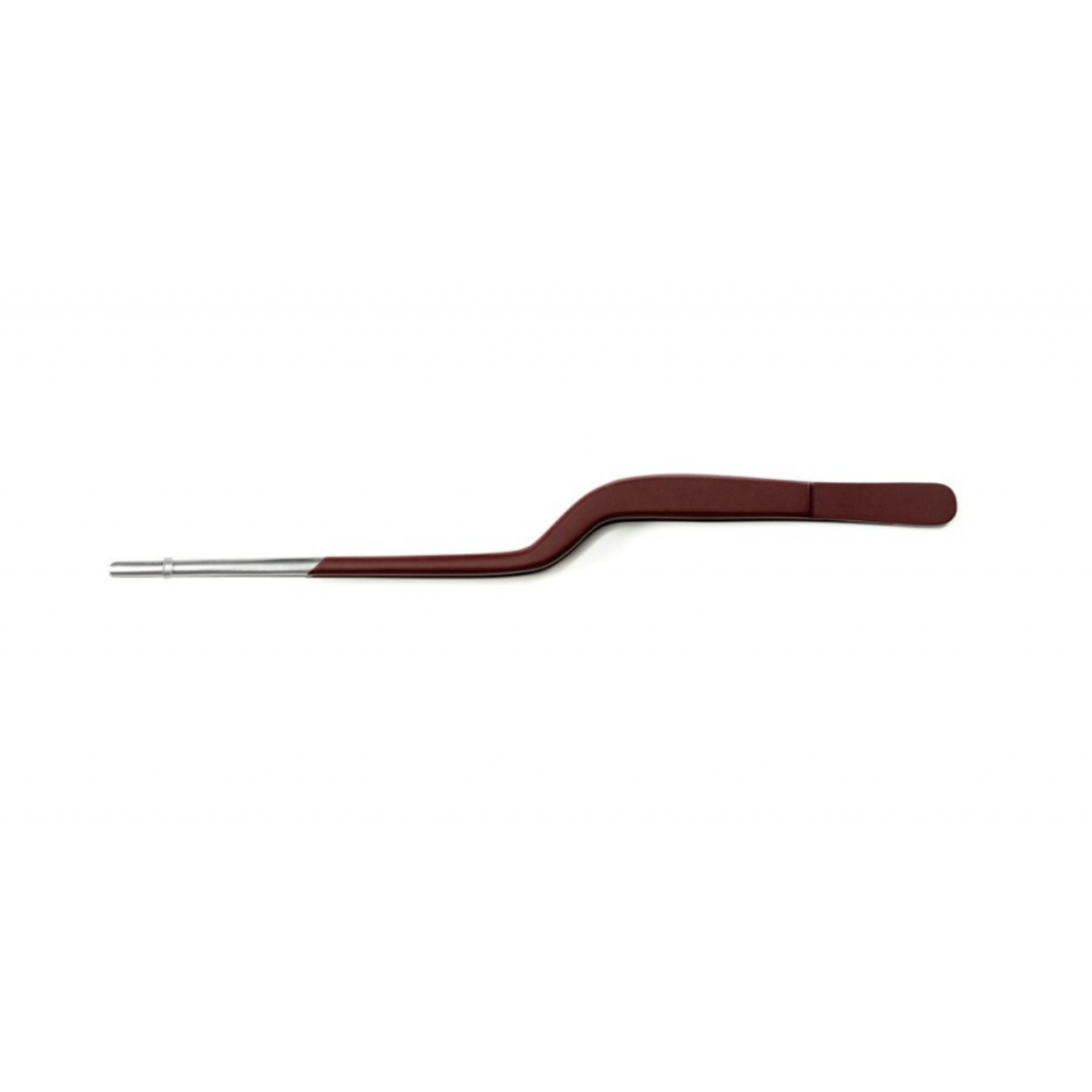 100% Chef Stainless Steel/Burgundy Matte Sushi Tong 20 cm