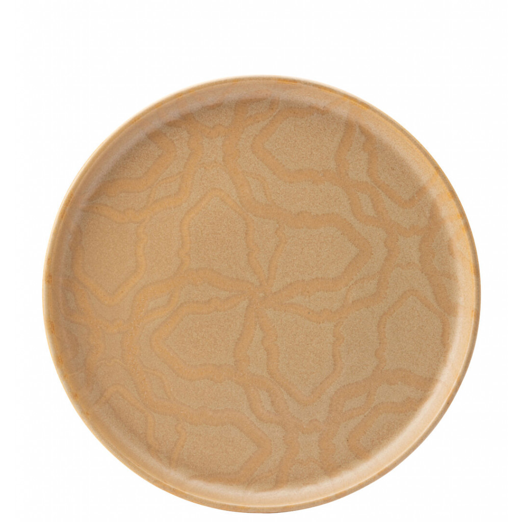 Utopia Maze Flax Walled Plate 10.5" (27cm)