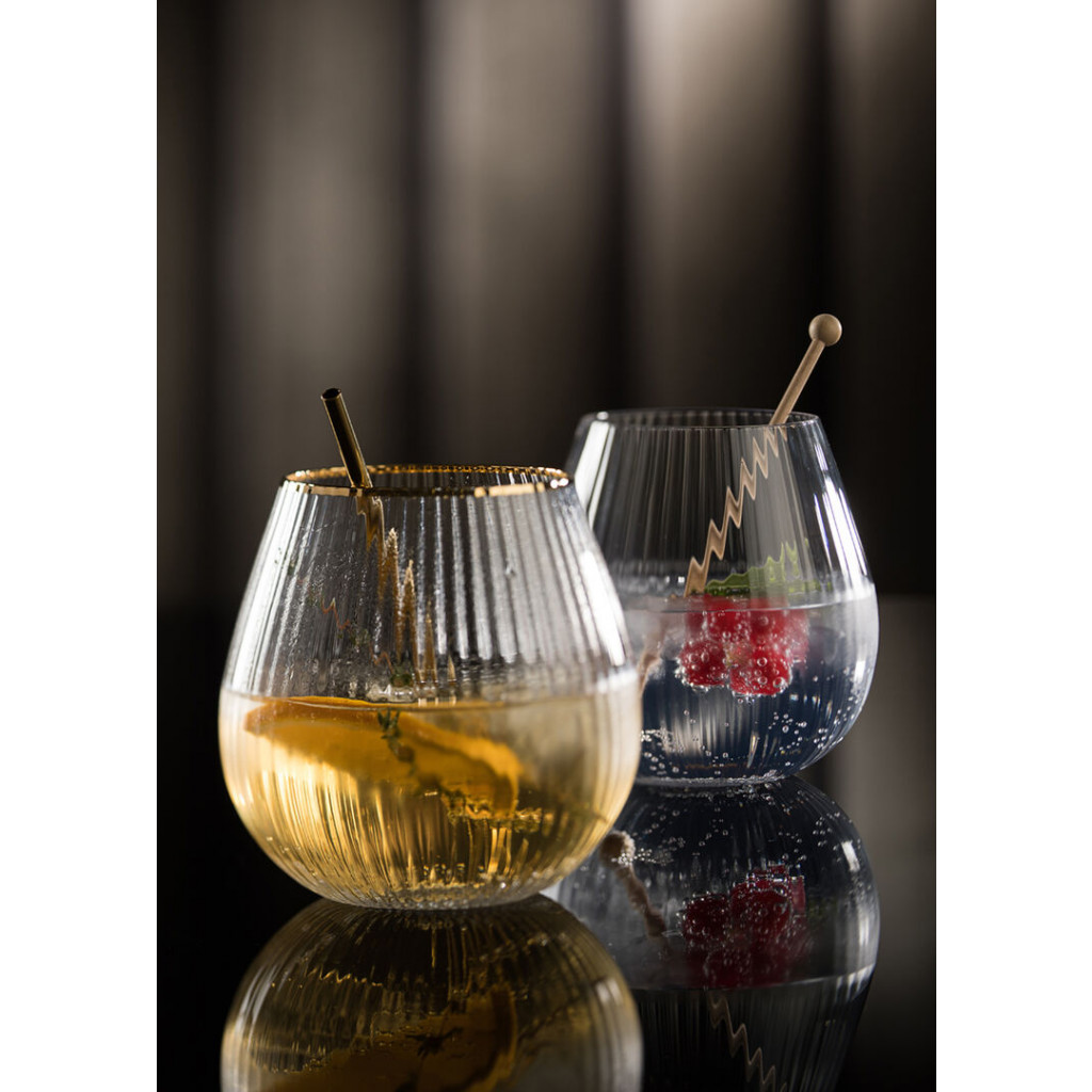 Utopia Hayworth Stemless Gin 22oz (65cl) - Gold Rim