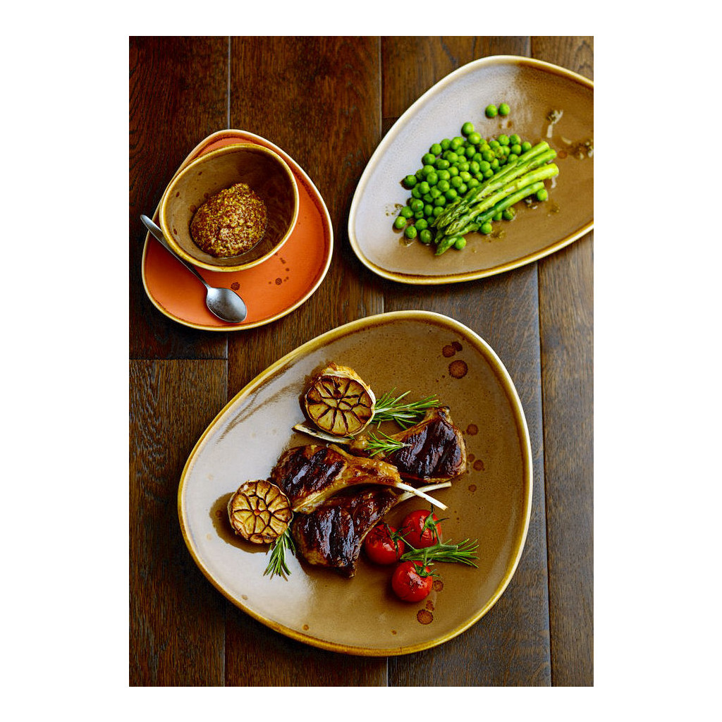 Utopia Earth Cinnamon Oblong Plate 11.5" (29cm)