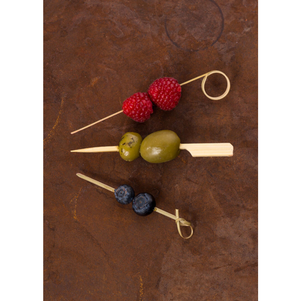 Utopia Curly Bamboo Skewer 4.75" (12cm)