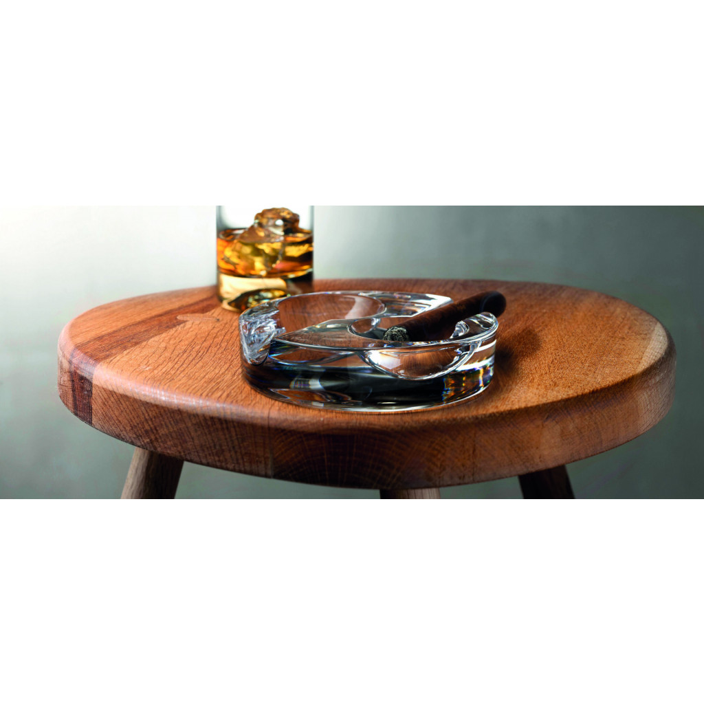 Utopia Small clear Glass Stackable Ashtray 4.25" (11cm)