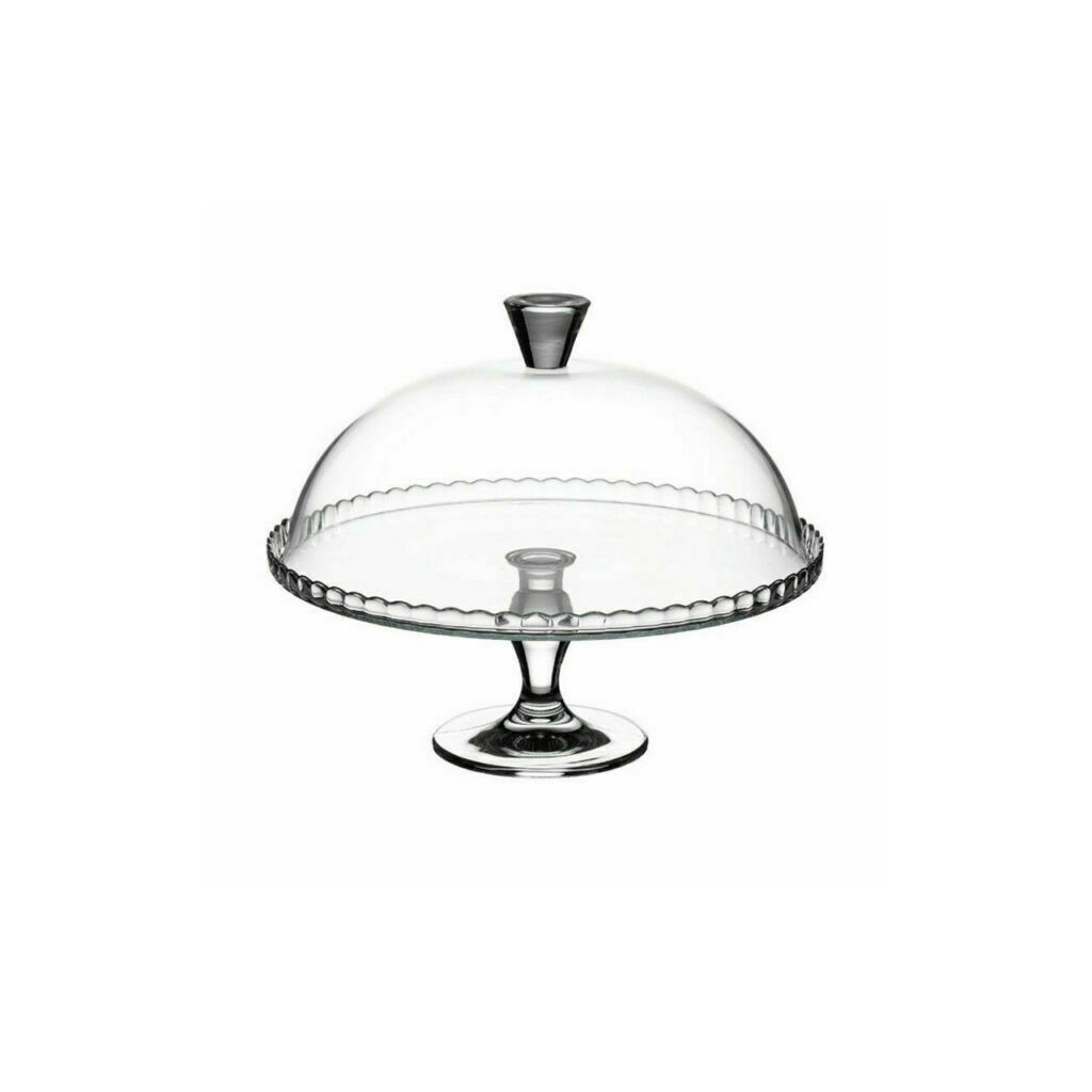 Utopia Patisserie Upturn Footed Plate and Dome 32cm - Set