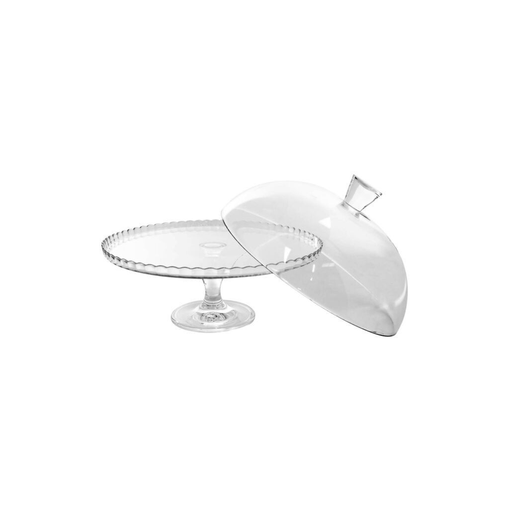 Utopia Patisserie Upturn Footed Plate and Dome 32cm - Set