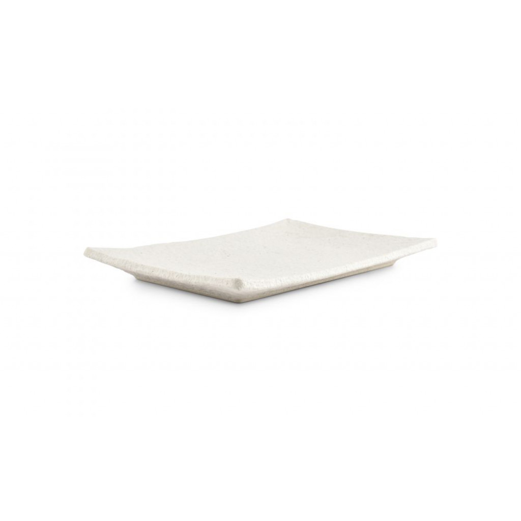 F2D Serveerschaal 31x21xH3cm chalk white Calca