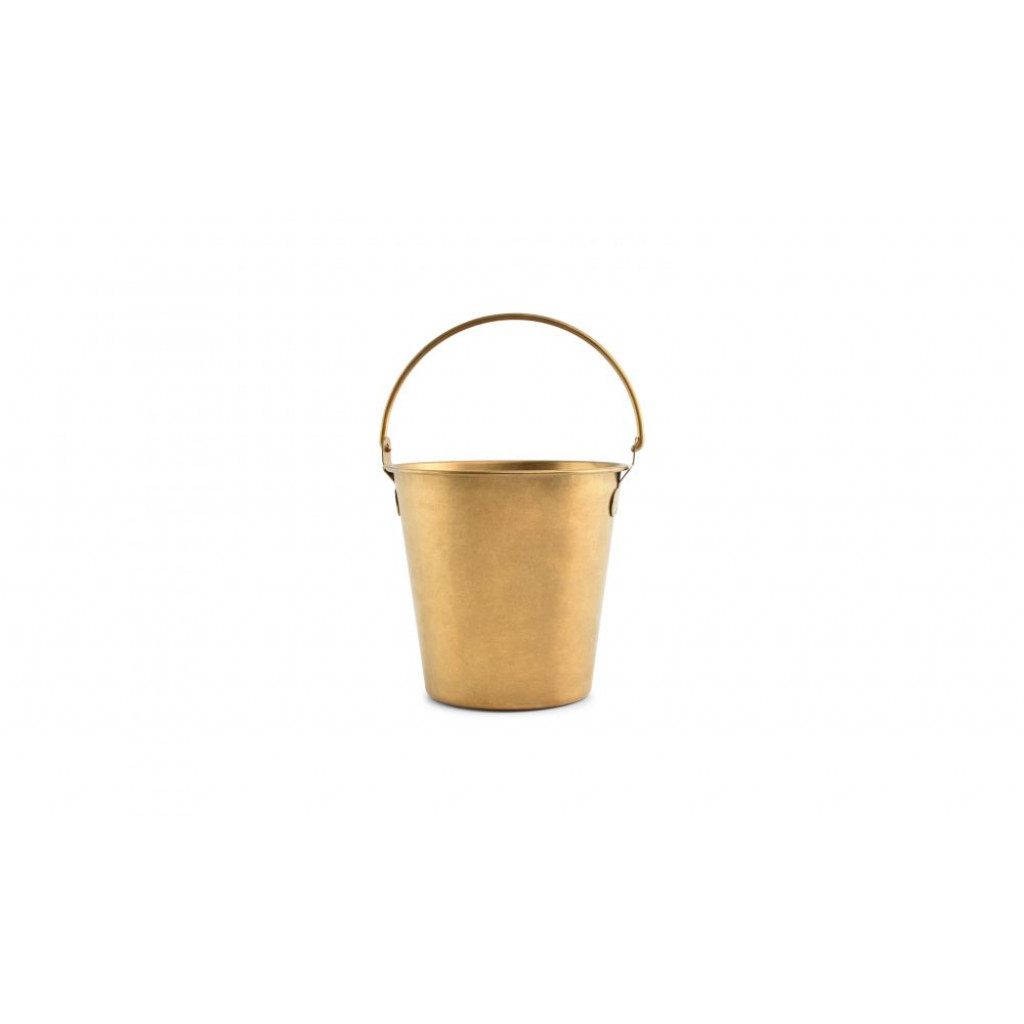Bonbistro Serving bucket 13,5xH13cm antique gold Serve