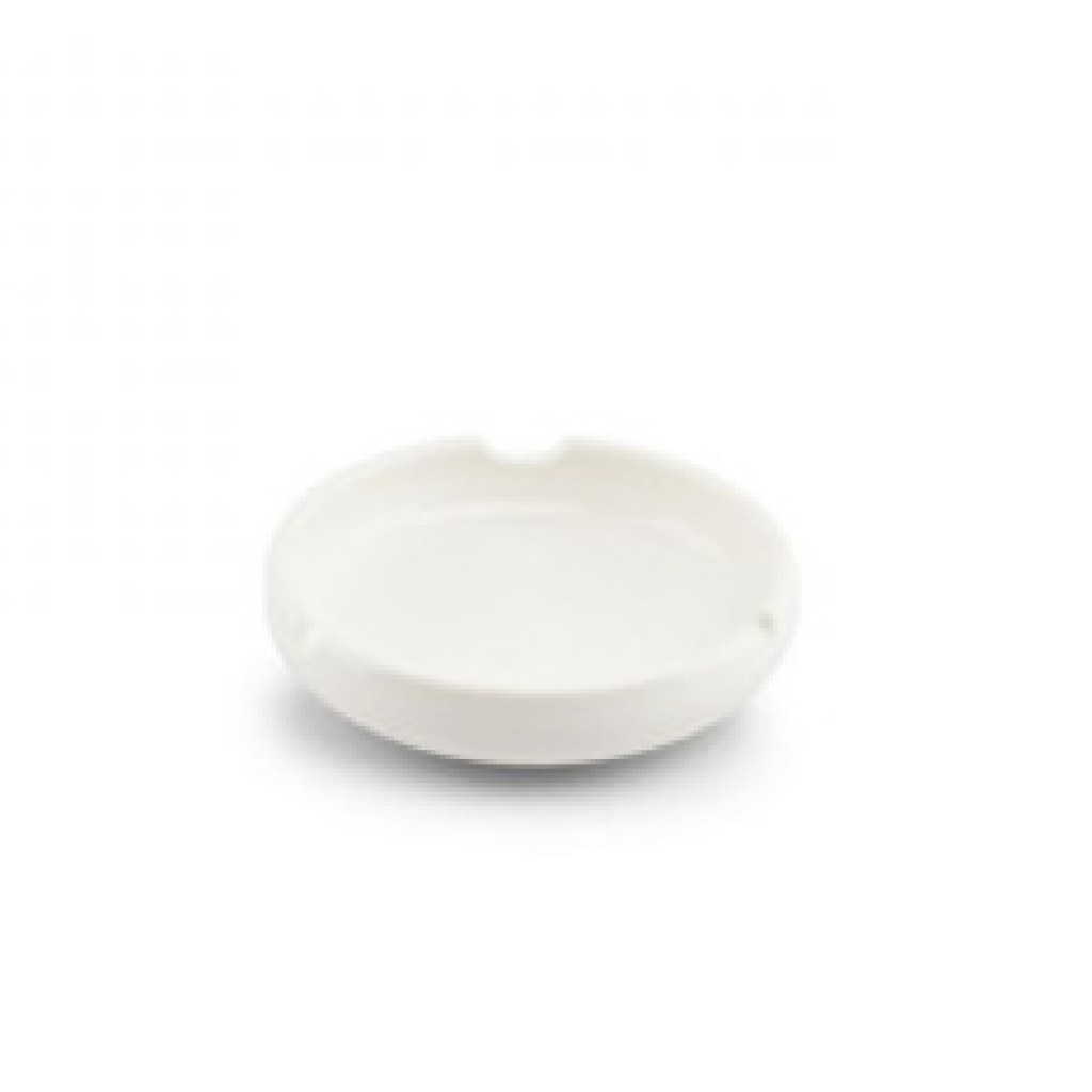 Bonbistro Ashtray 14,5xH4cm porcelain white Smoke