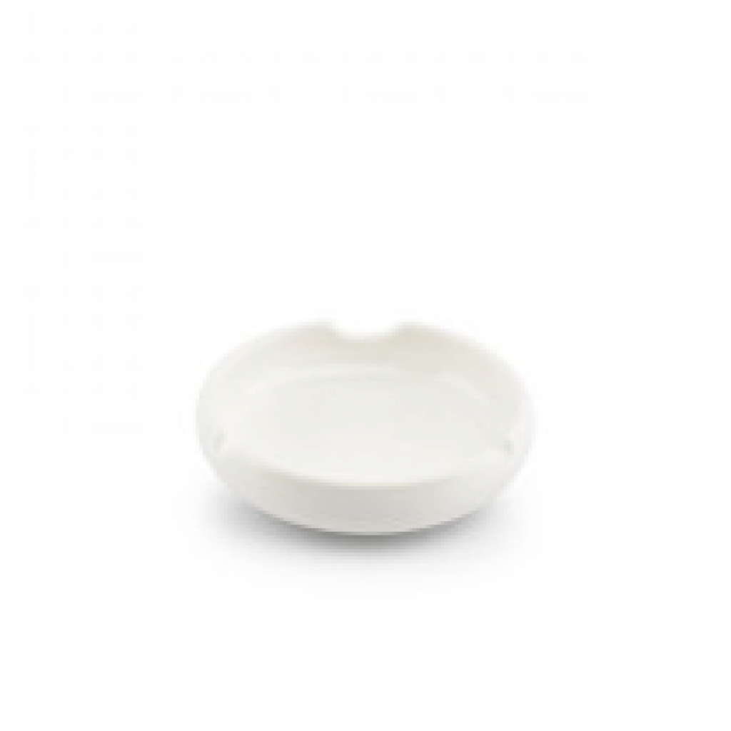 Bonbistro Ashtray 12xH3,5cm porcelain white Smoke