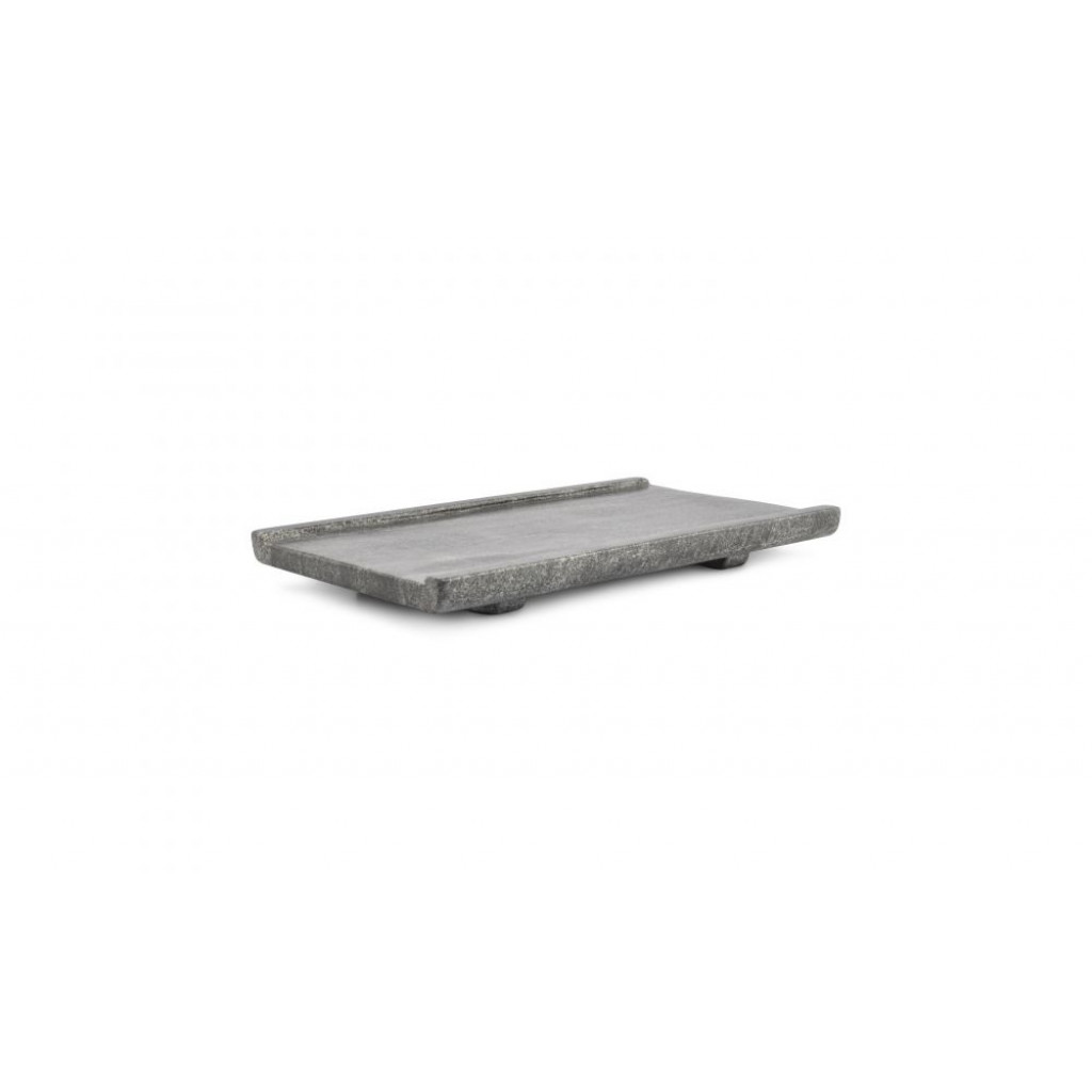 CHIC Serving dish 25x14xH2cm marble black Pura