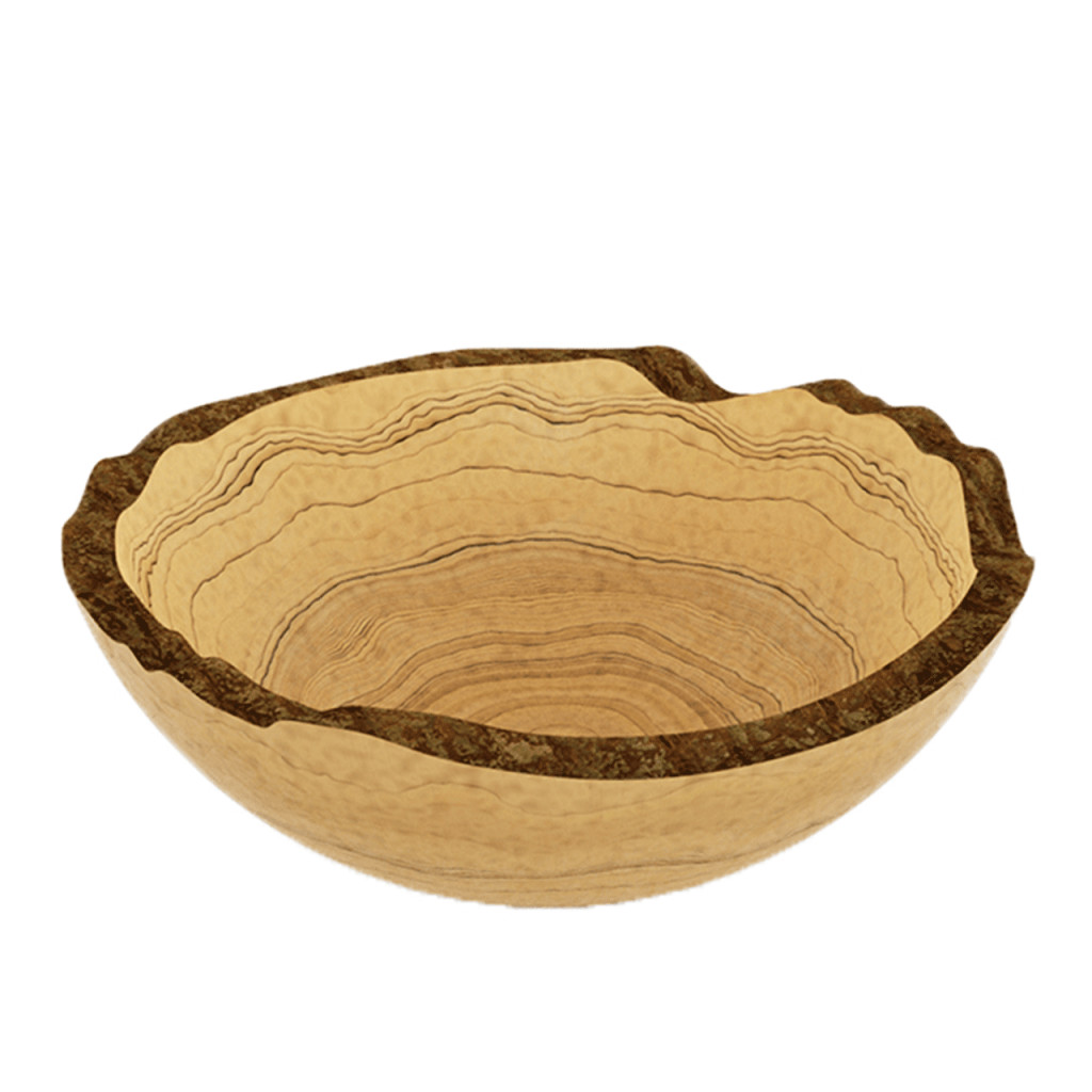 Craster Tilt Large Rustic Olive Wood Bowl (310 x 310 x 120)