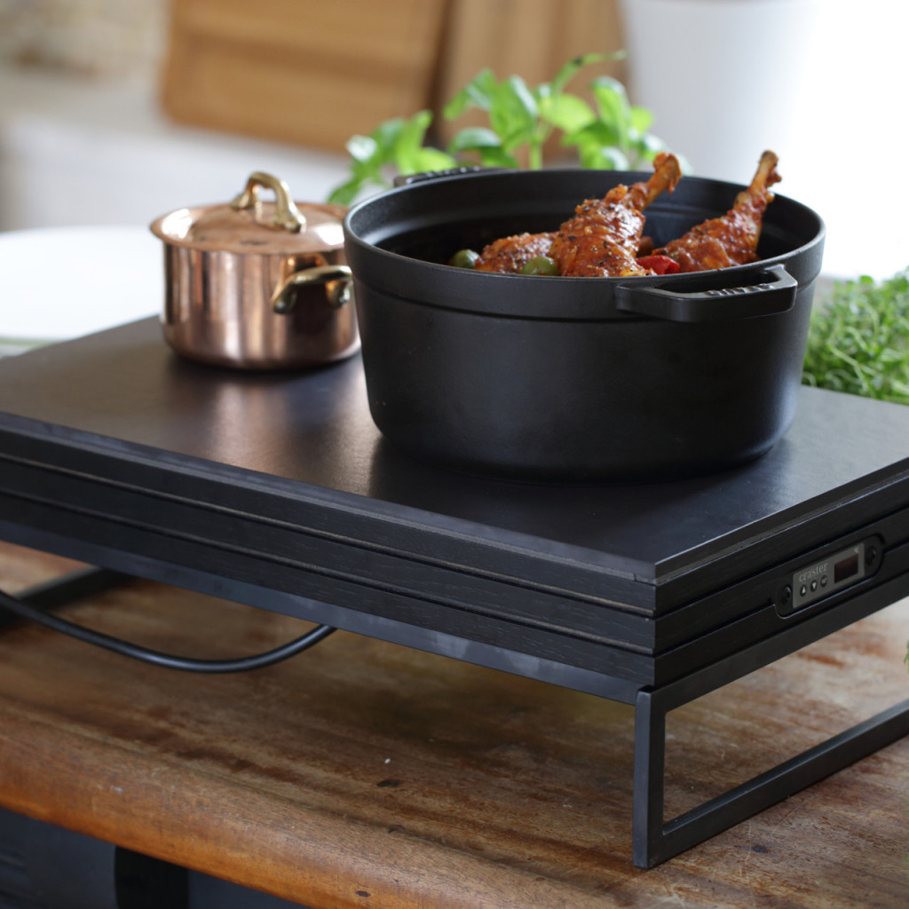 Craster Flow Heating Unit - Black Oak with Dekton Top -  (US Type B) 530 × 325 × 61 mm