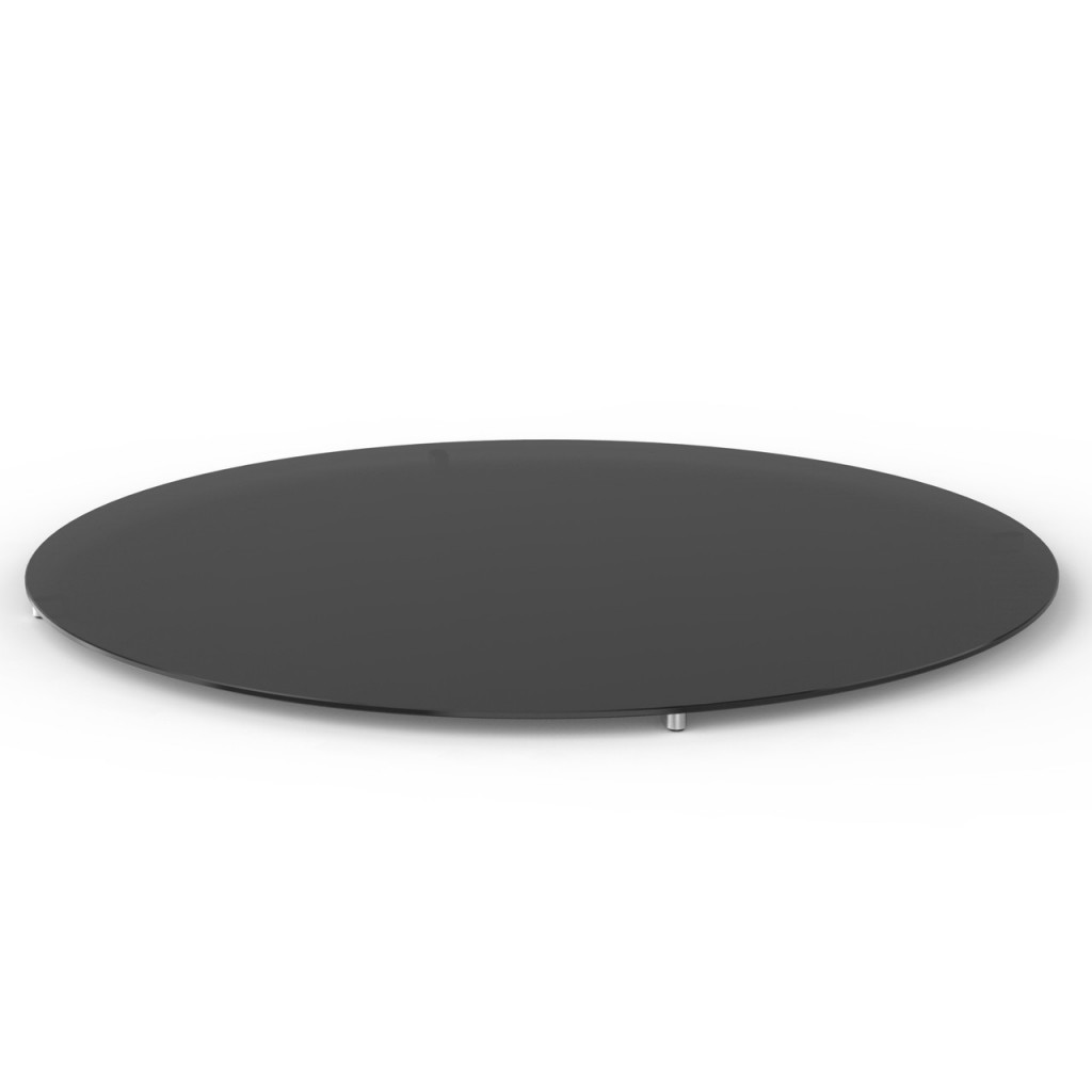 Craster Link 800 Grey Glass Round Table Top Glass, Grey 1123 × 1123 × 25 mm