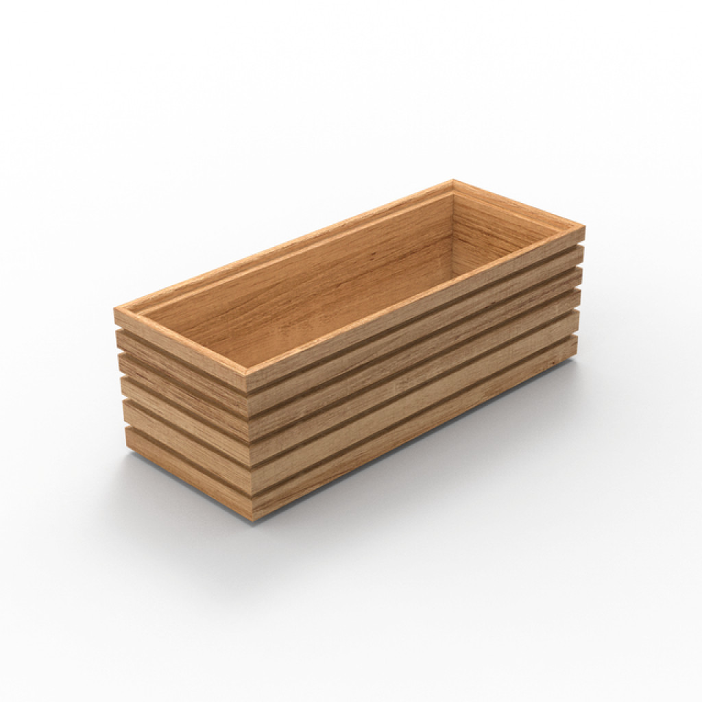 Craster Flow Oak 1.8 Bento Tray Oak, Lacquer 325 × 132 × 110 mm