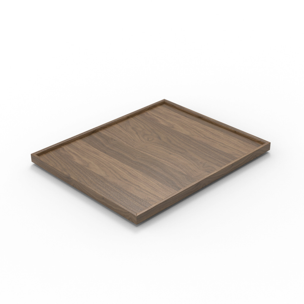 Craster Flow Walnut 1.2 Bento Tray Lid Walnut, Lacquer 325 × 265 × 20 mm