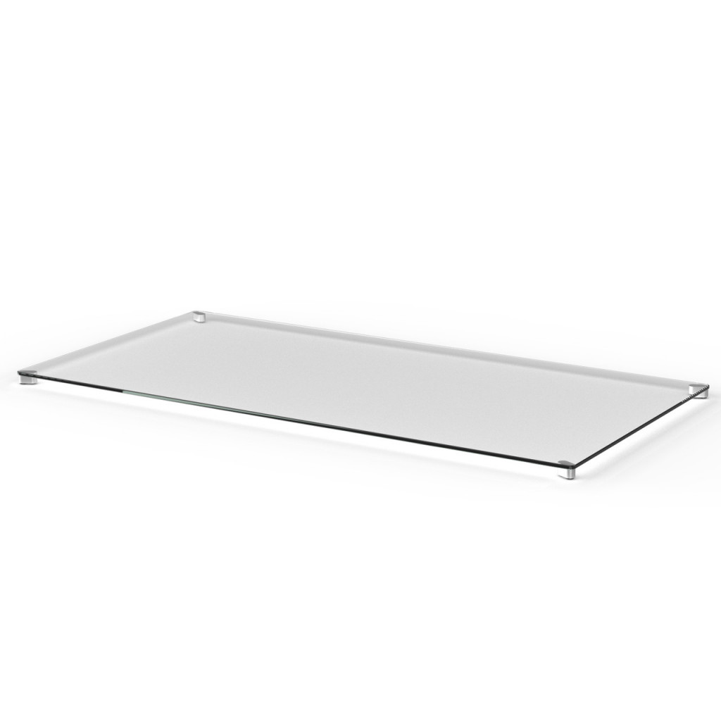 Craster Link 800 Clear Glass Rectangle Table Top Glass, Clear 1604 × 804 × 25 mm