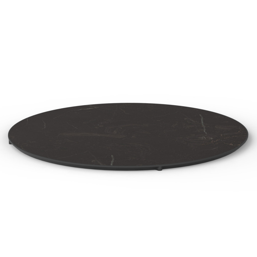 Craster Link 800 Black Marble Round Table Top 1123 × 1123 × 25 mm