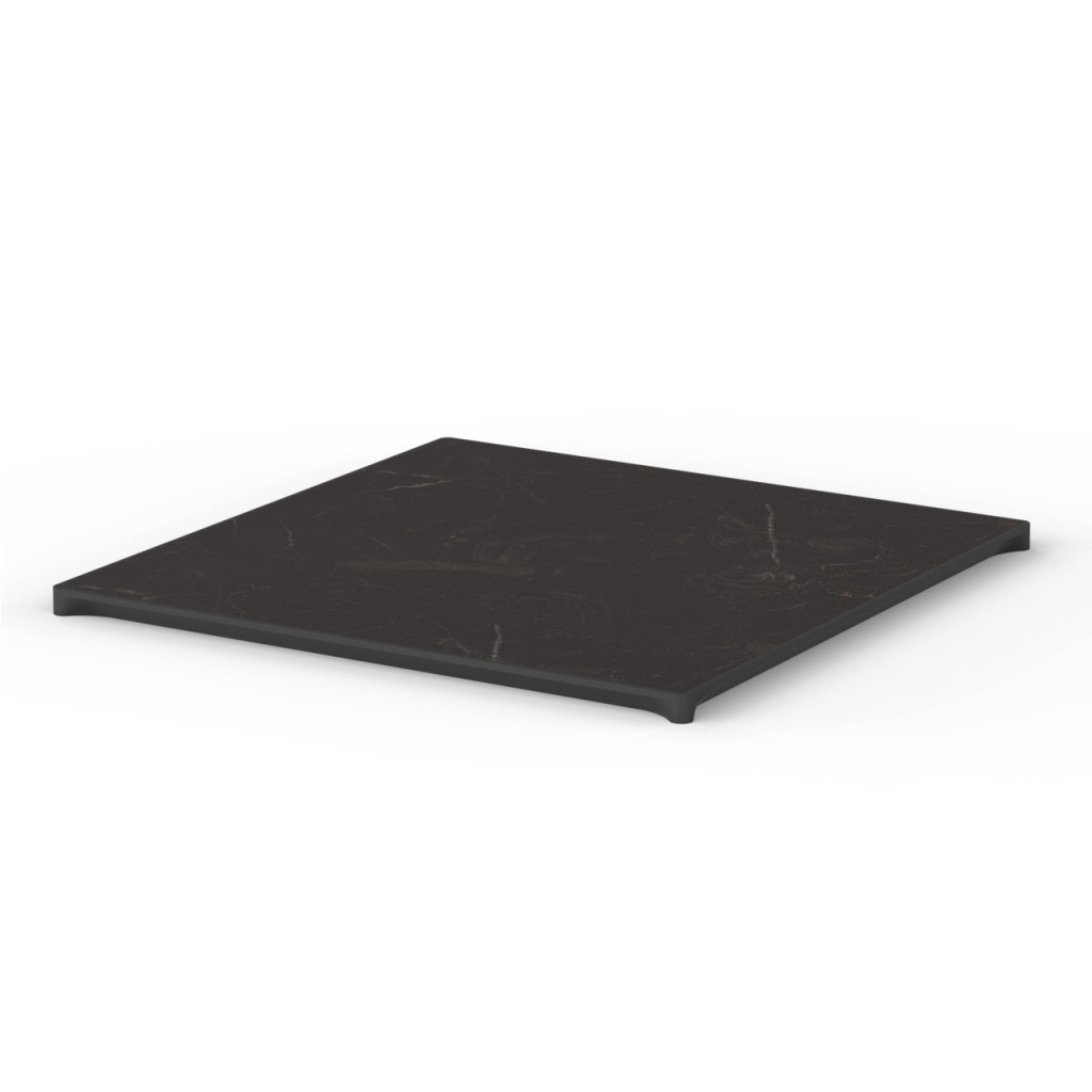 Craster Link 800 Black Marble Square Table Top 800 × 800 × 22 mm