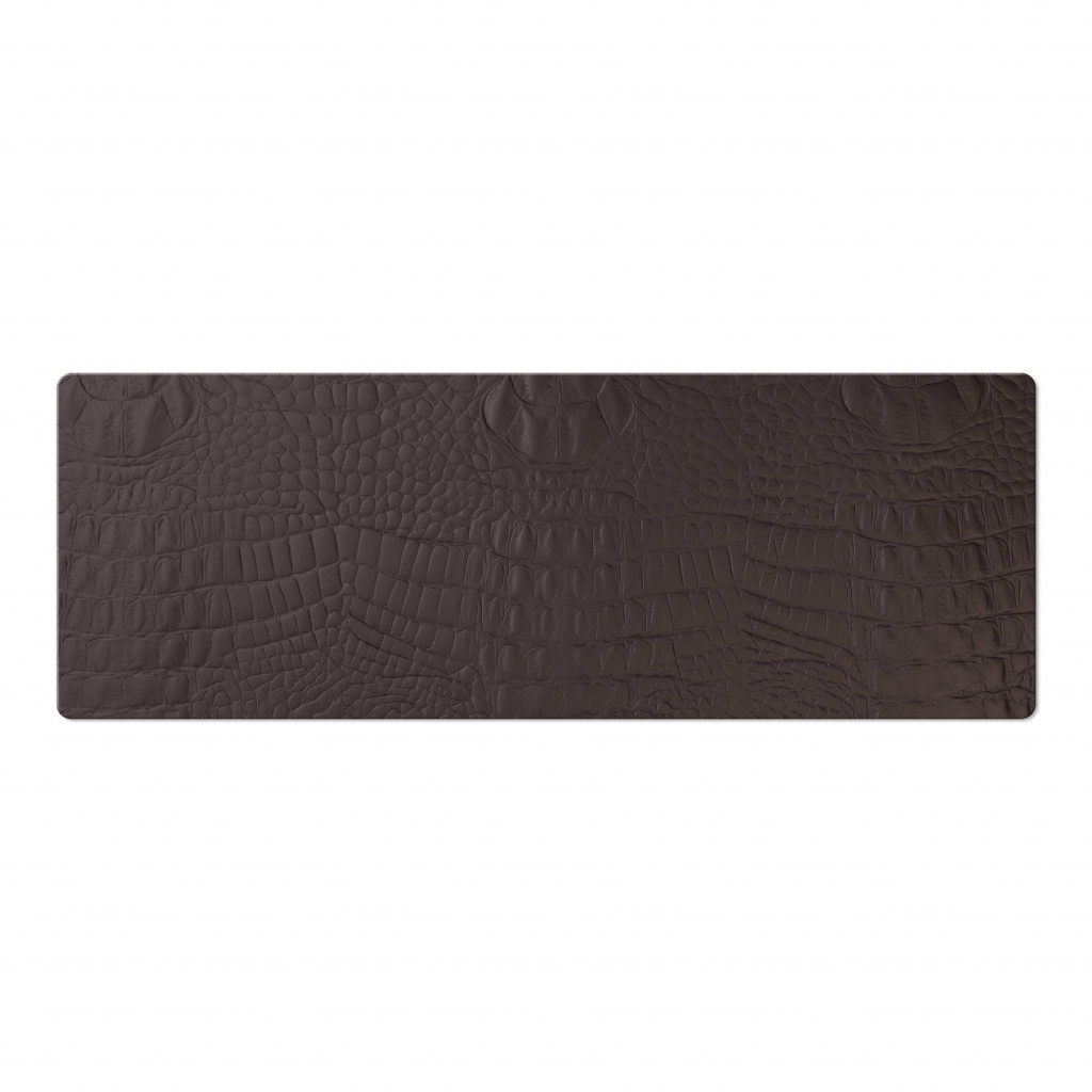 PLACEMATS 62x22 cm single piece FASHION BROWN CROCODILE