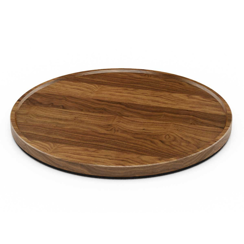 Craster Tilt Extra Large Round Walnut Plinth